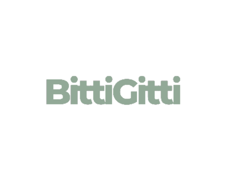 BittiGitti mobil uygulamasına ait, yeşil renkli kalın fontla yazılmış sade ve modern logo tasarımı.”